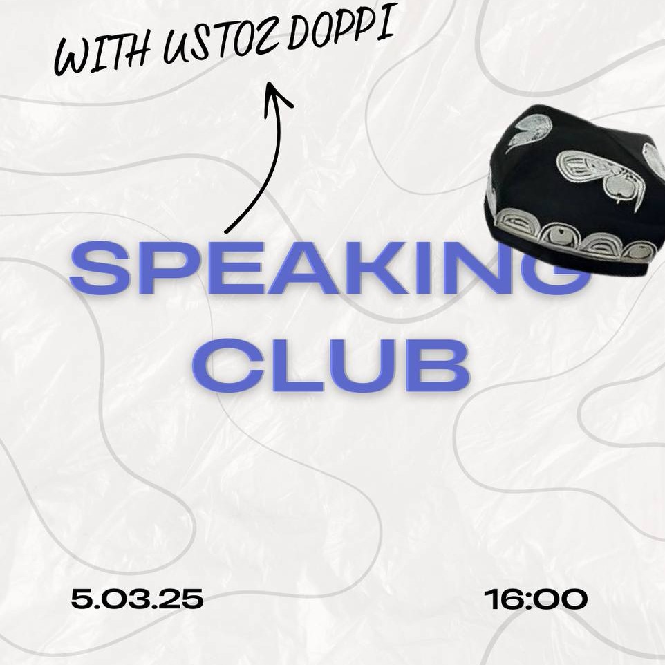 Speaking club with Ustoz Doppi